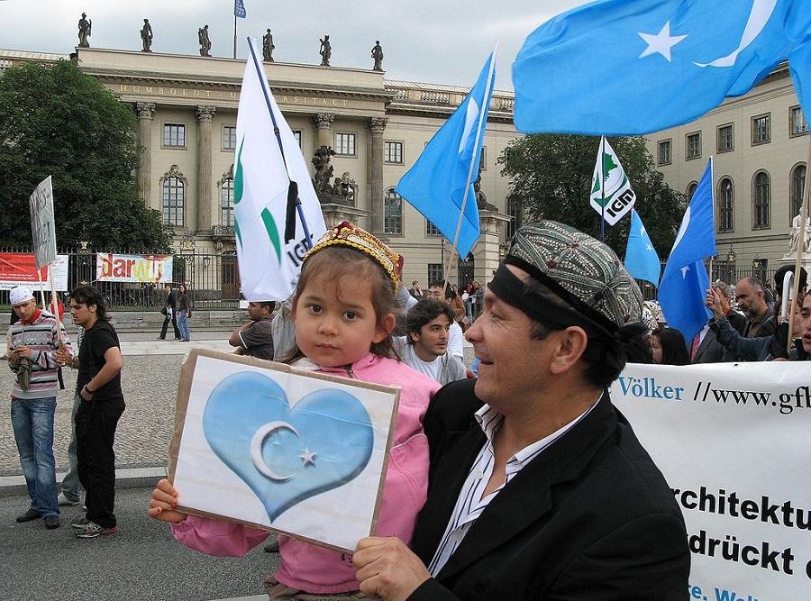 Uighur protest Uighur protest